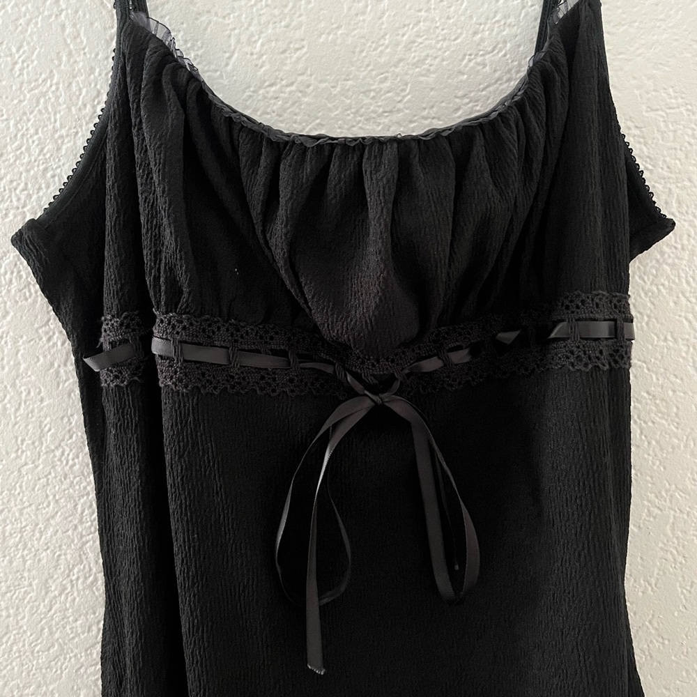 Fairy core black dress